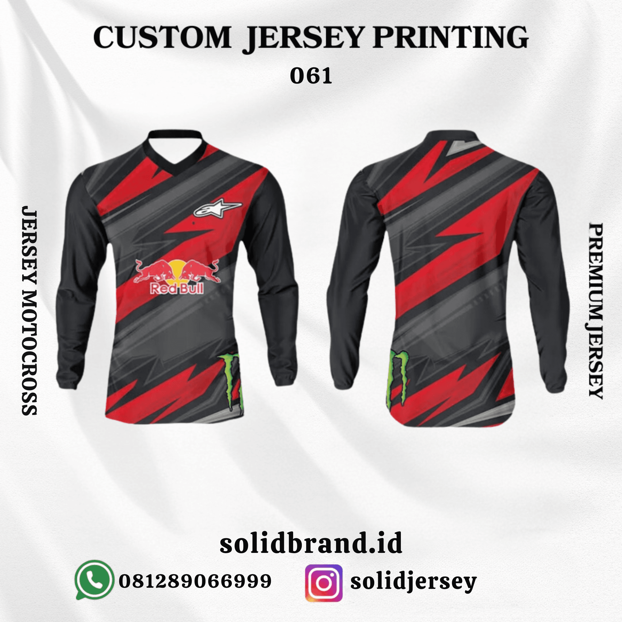 SOLID Jersey Motocross Custom – Full Printing