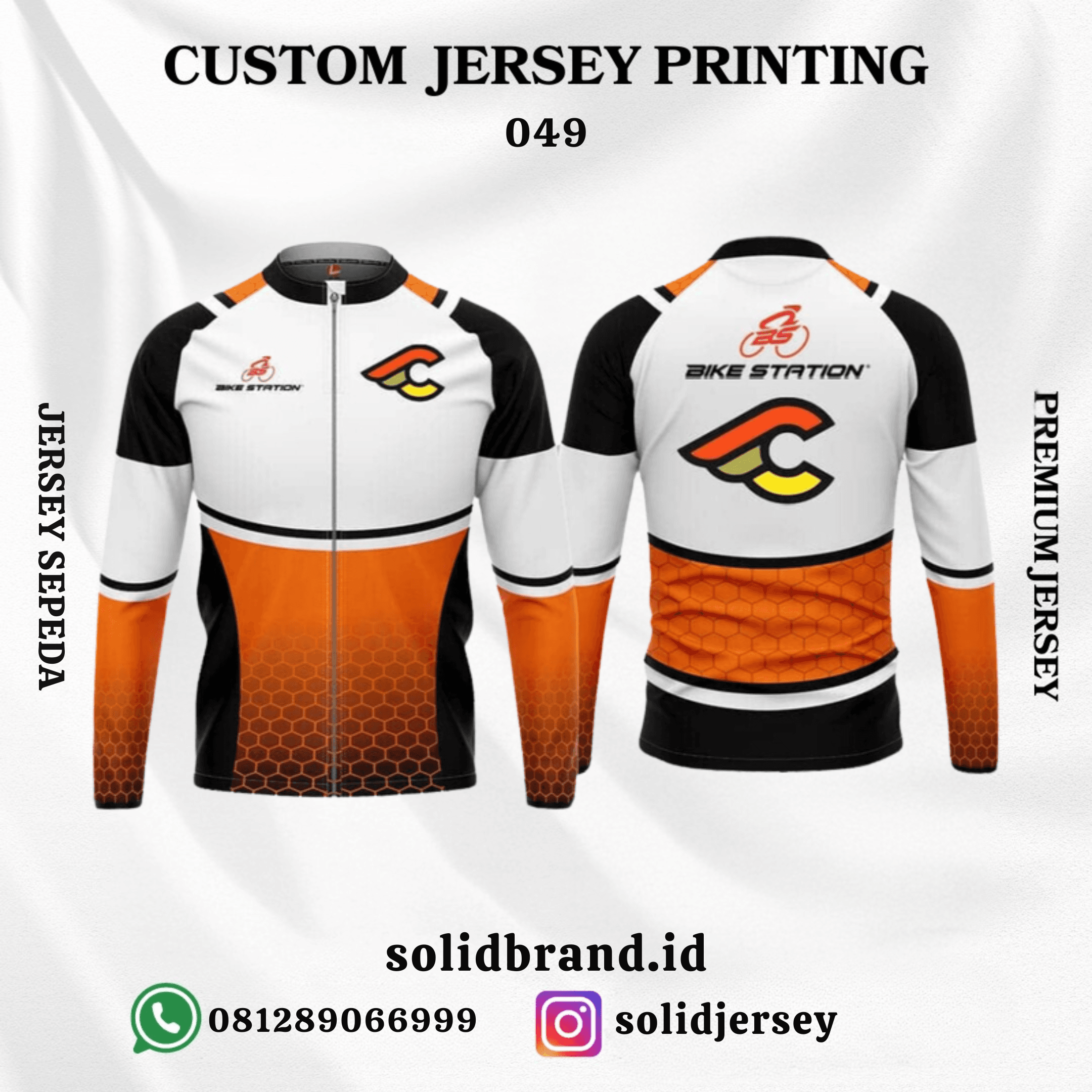 SOLID Jersey Sepeda Custom – Full Printing