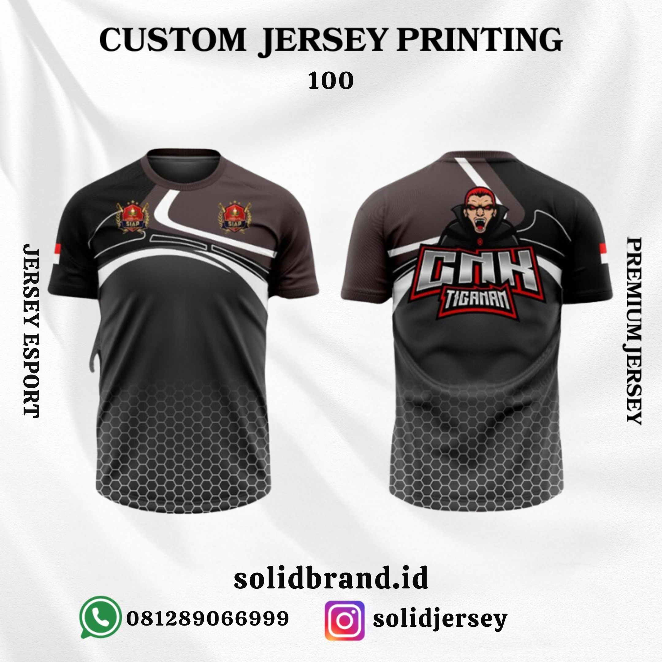 SOLID Jersey Esport Custom – Full Printing