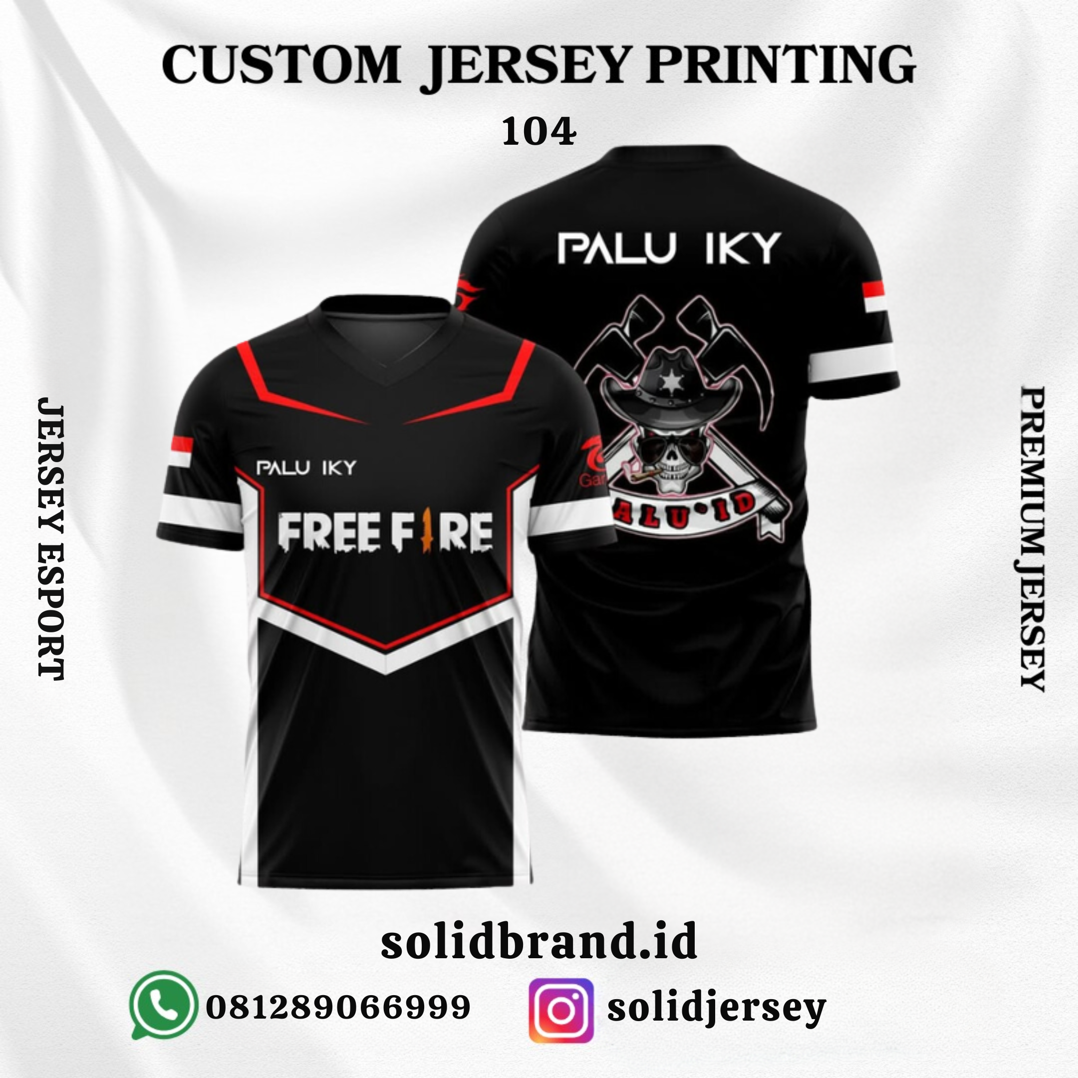 SOLID Jersey Esport Custom – Full Printing