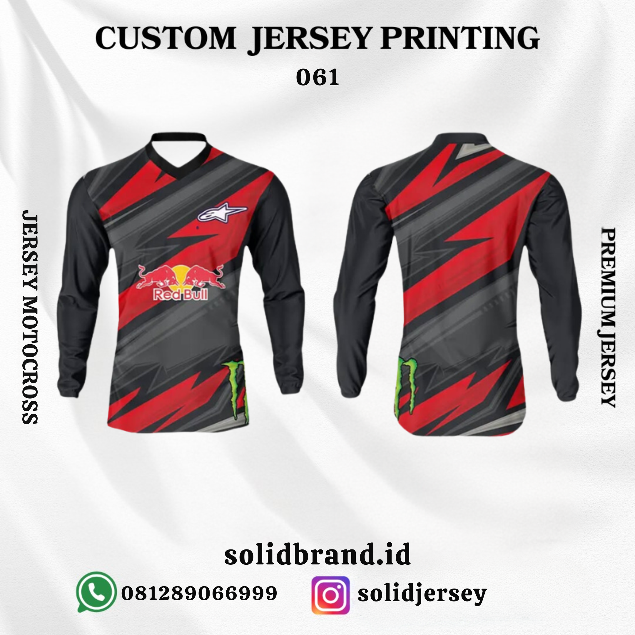 SOLID Jersey Motocross Custom – Full Printing