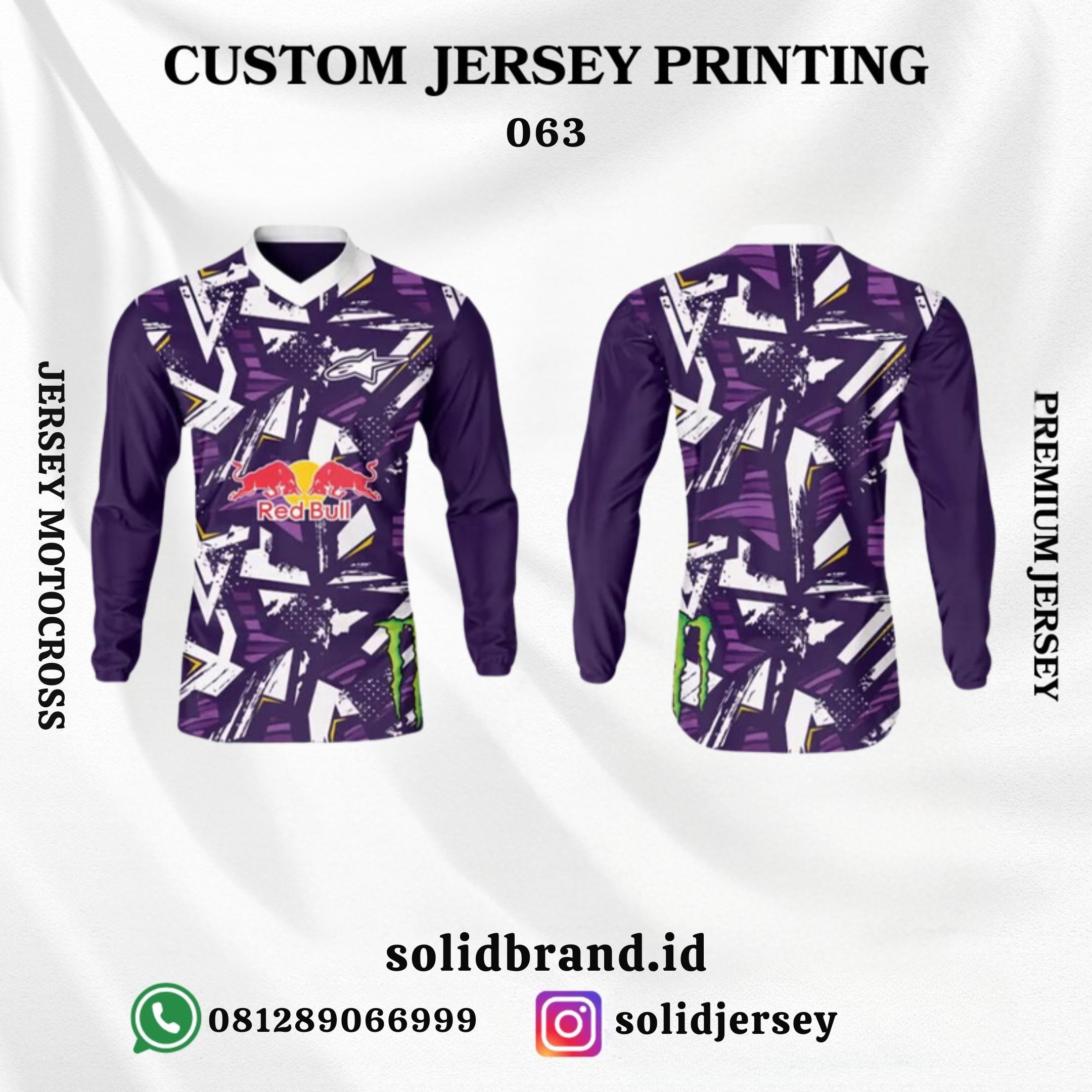 SOLID Jersey Motocross Custom – Full Printing