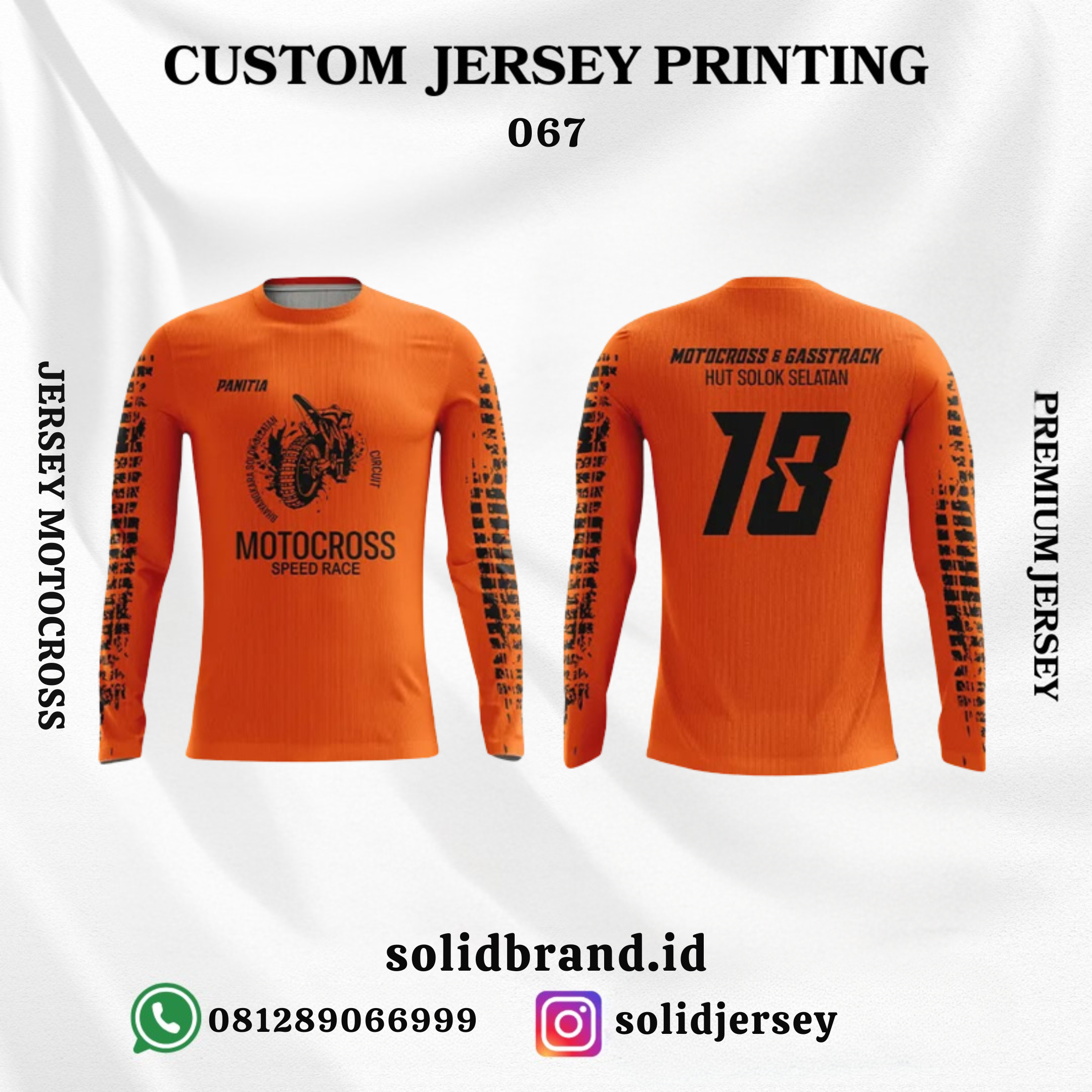 SOLID Jersey Motocross Custom – Full Printing