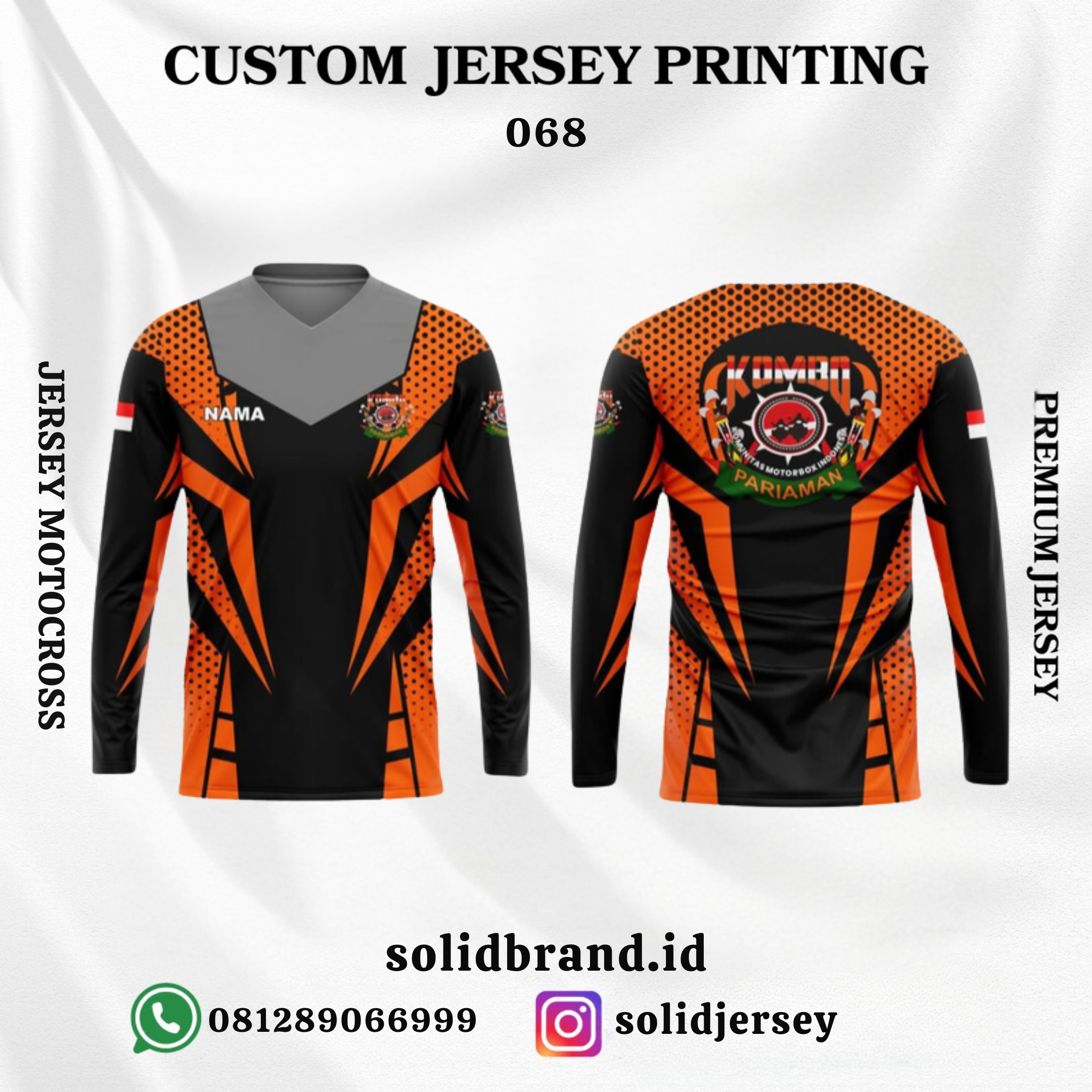 SOLID Jersey Motocross Custom – Full Printing