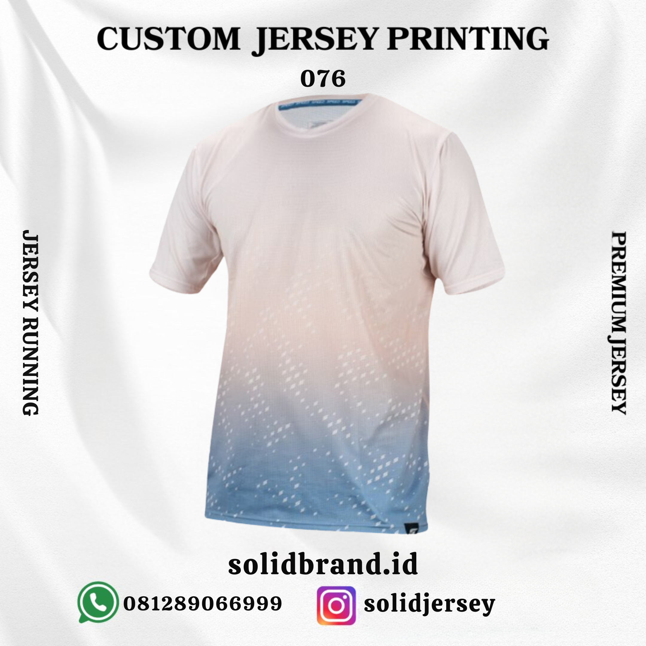 SOLID Jersey Running Custom – Full Printing