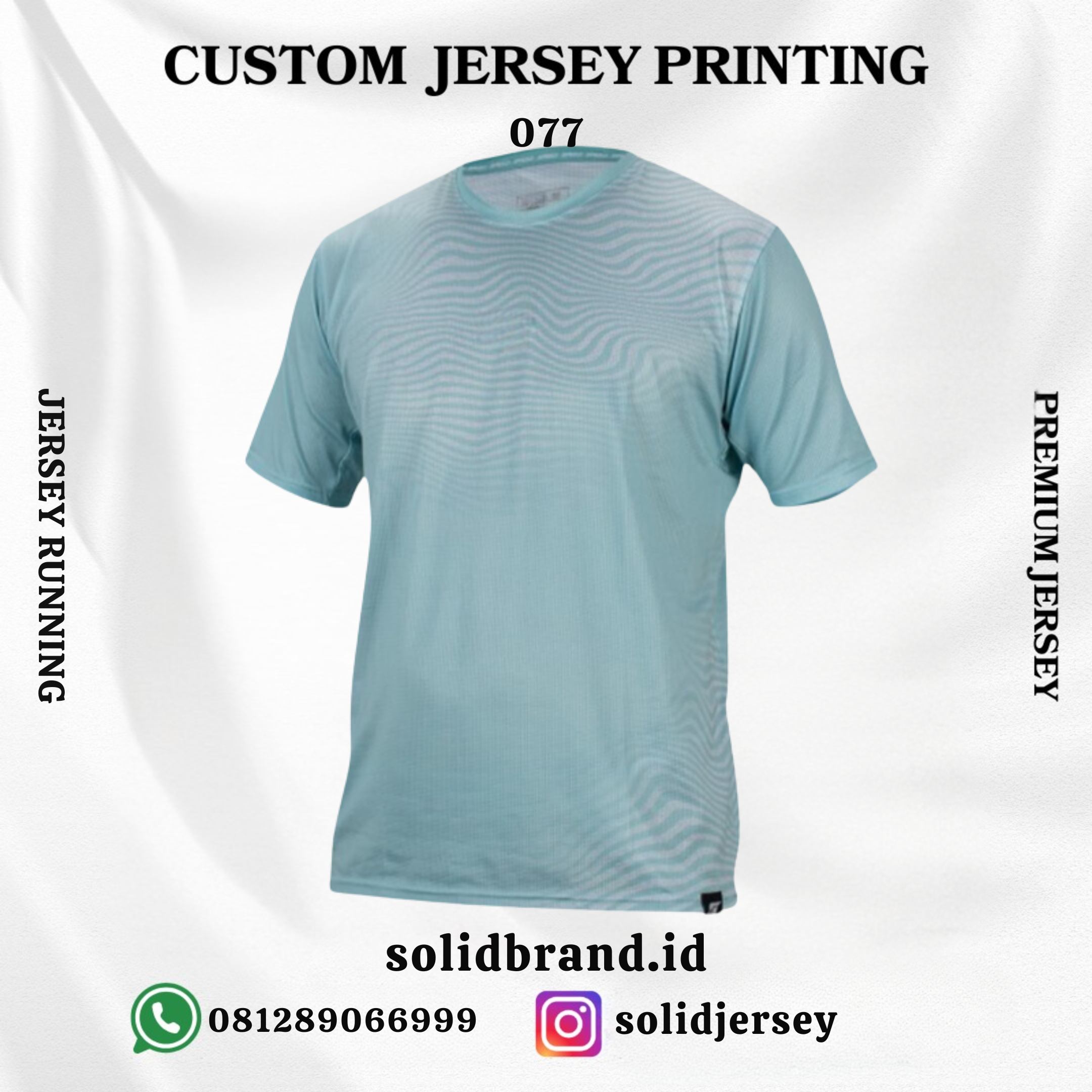 SOLID Jersey Running Custom – Full Printing