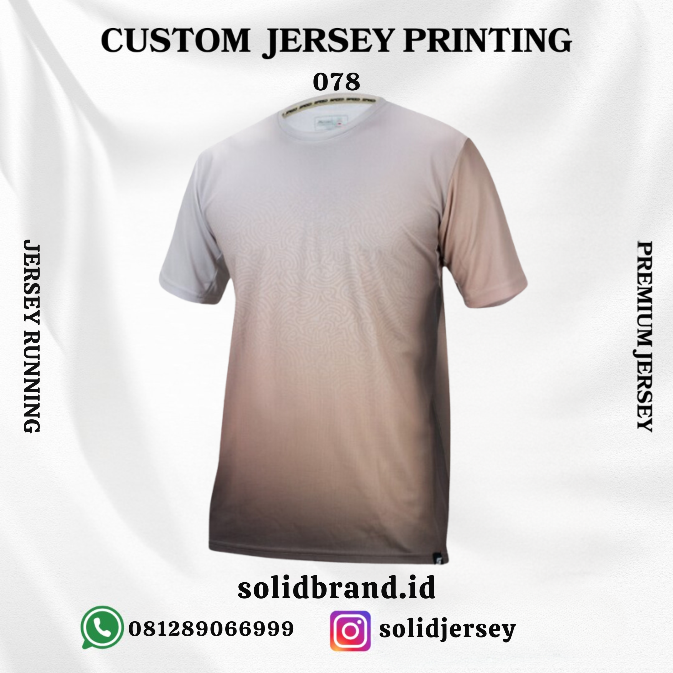 SOLID Jersey Running Custom – Full Printing