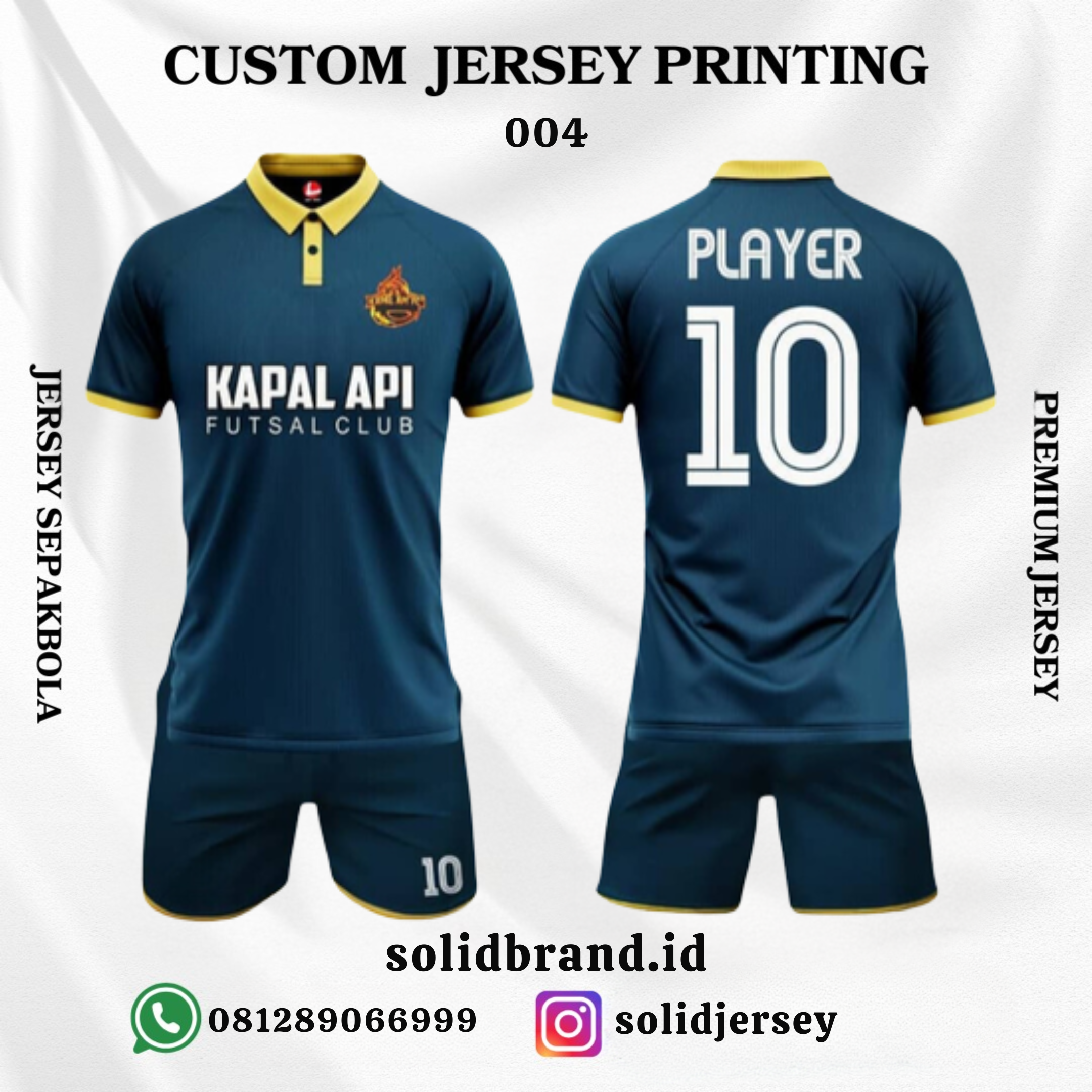 SOLID Jersey Sepakbola Custom - Full printing