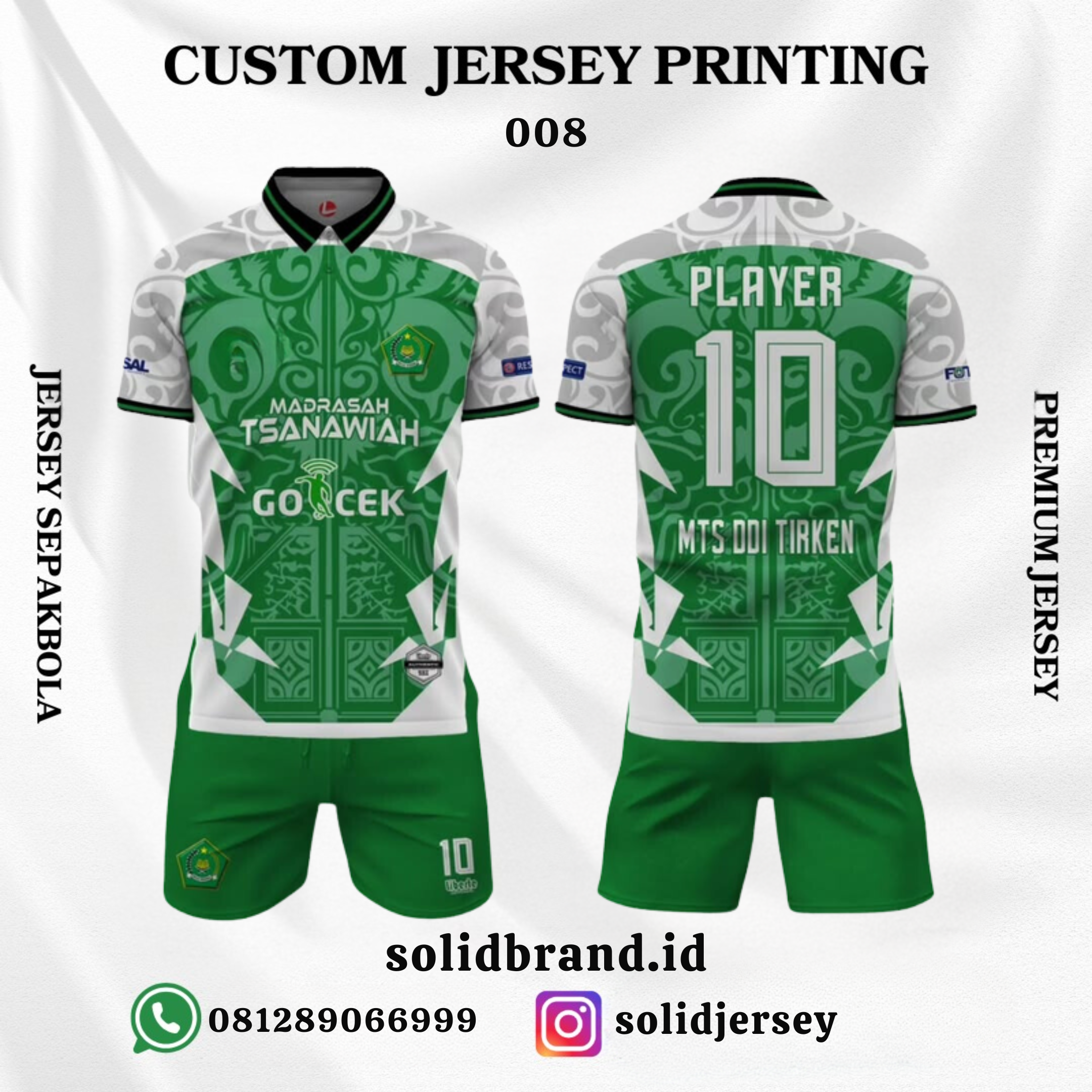 SOLID Jersey Sepakbola Custom - Full printing
