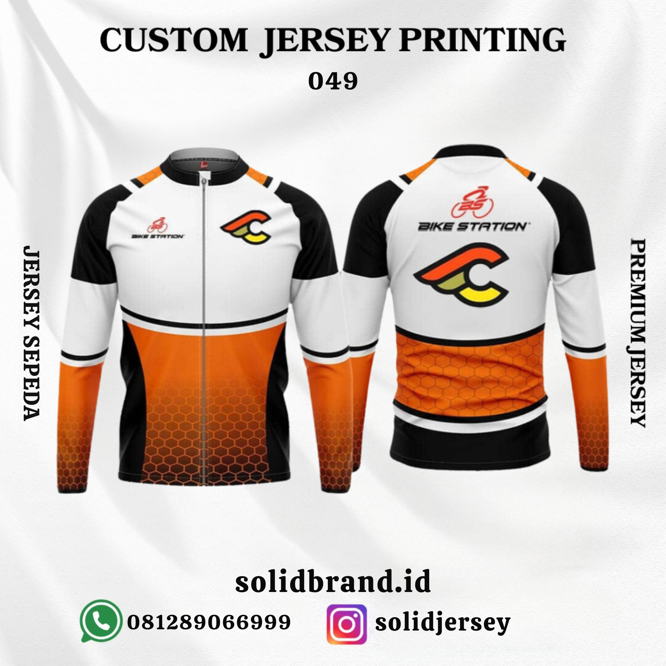 SOLID Jersey Sepeda Custom – Full Printing