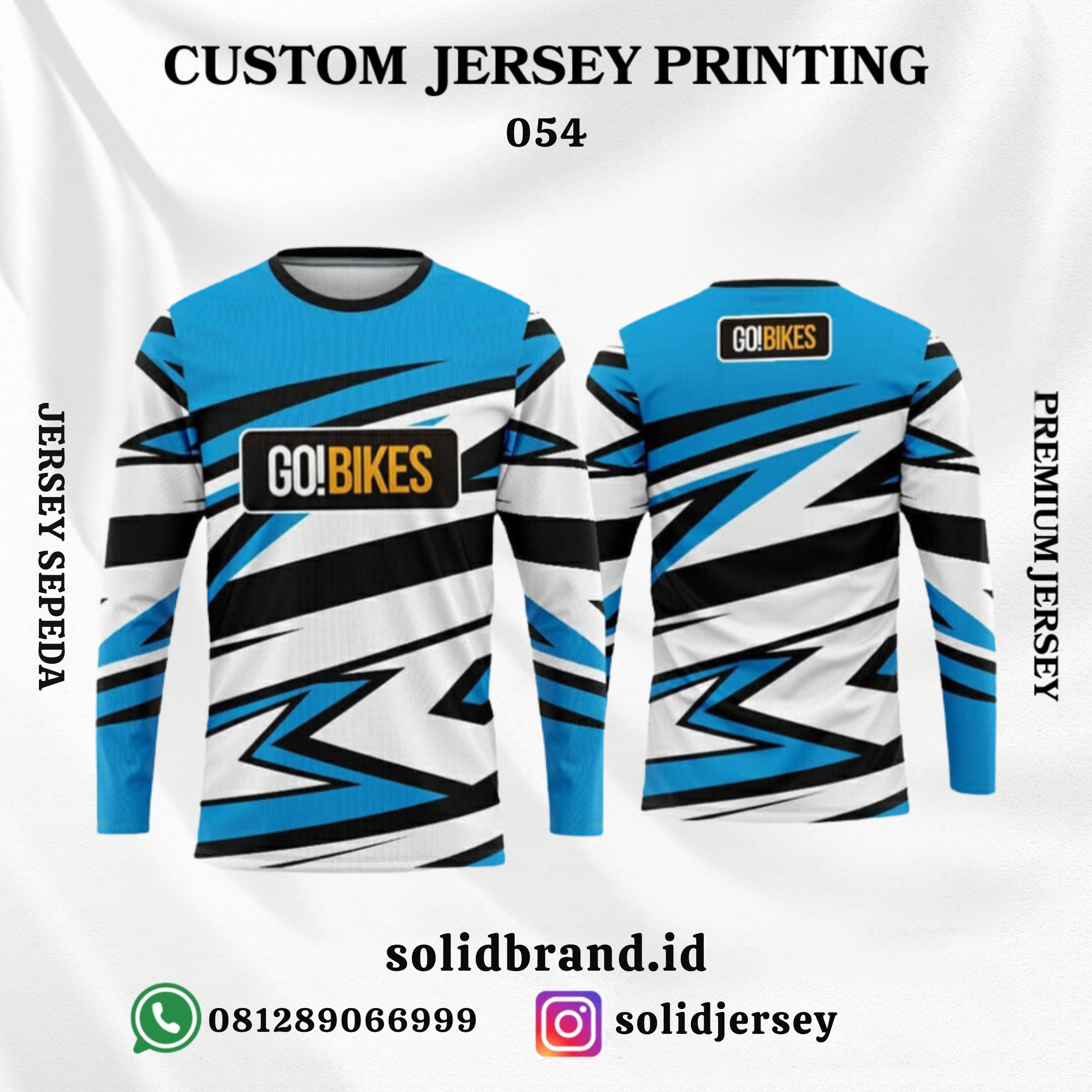 SOLID Jersey Sepeda Custom – Full Printing