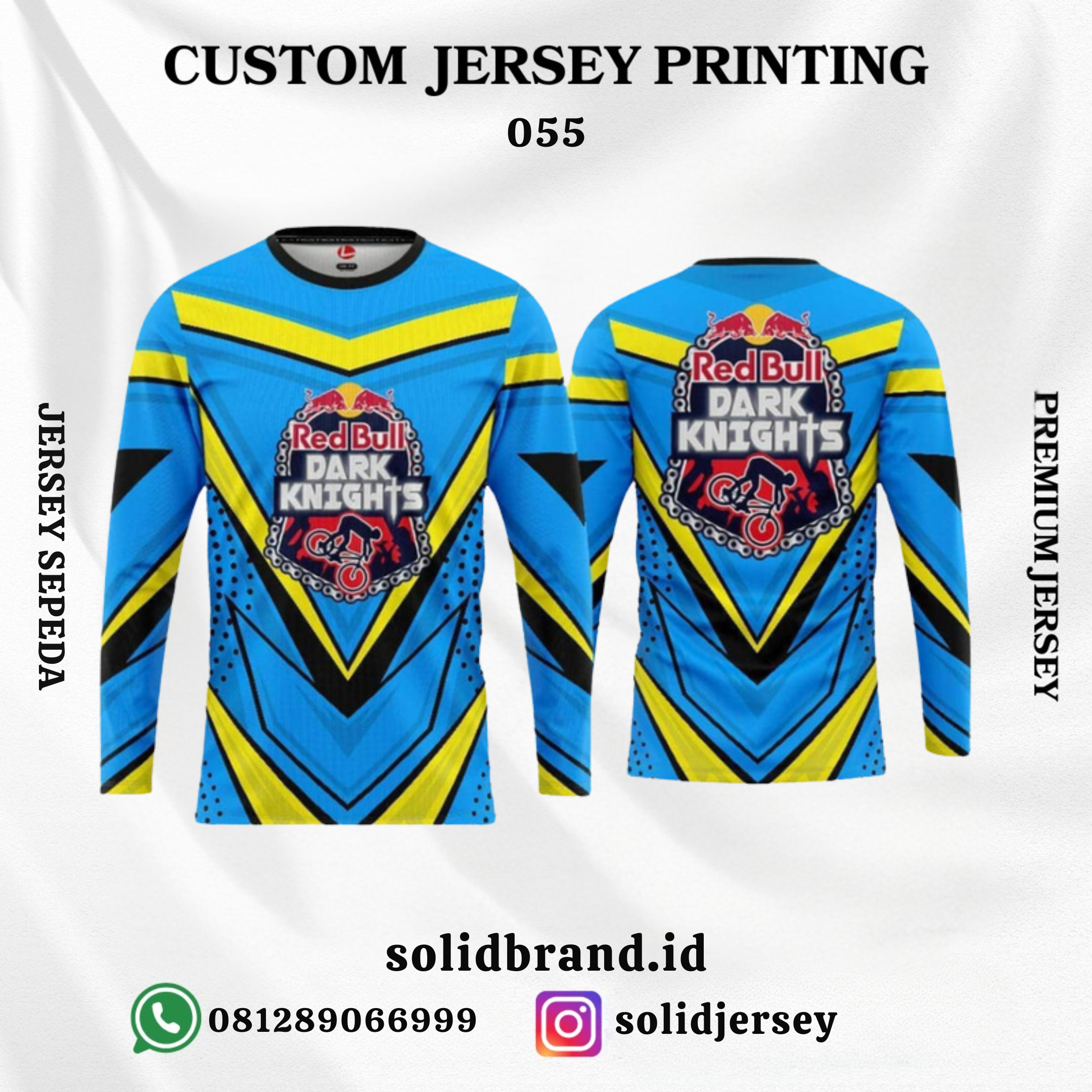 SOLID Jersey Sepeda Custom – Full Printing