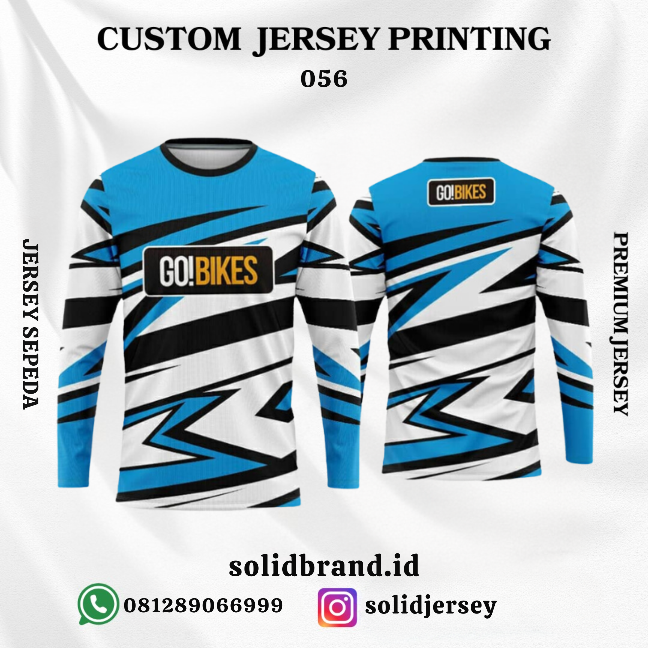 SOLID Jersey Sepeda Custom – Full Printing