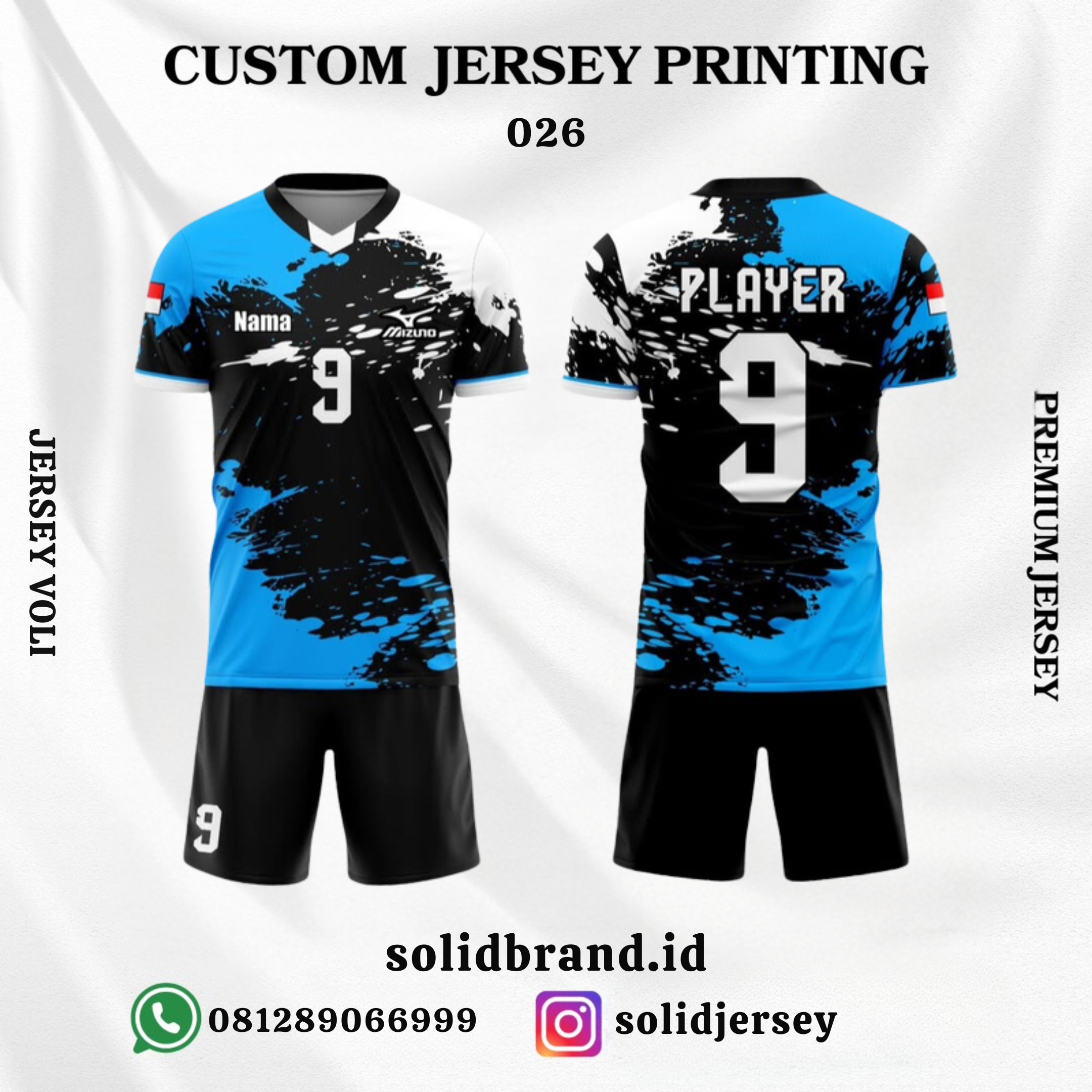 SOLID Jersey Voli Custom – Full Printing