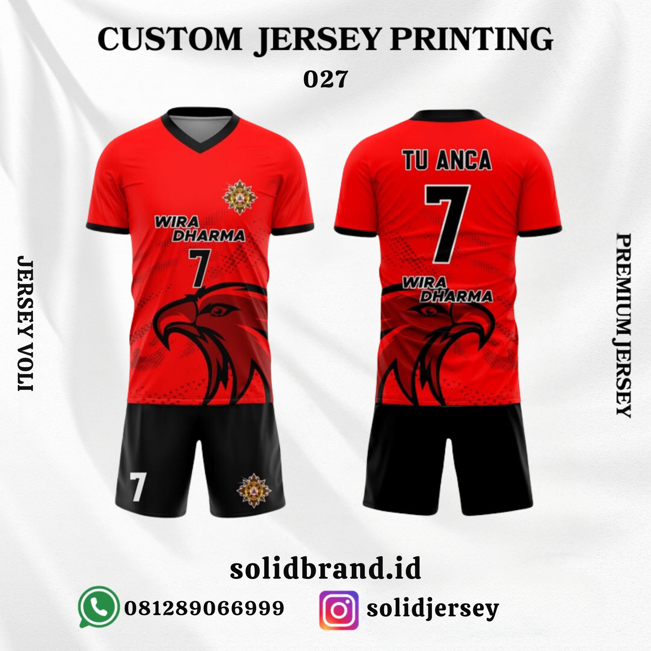 SOLID Jersey Voli Custom – Full Printing
