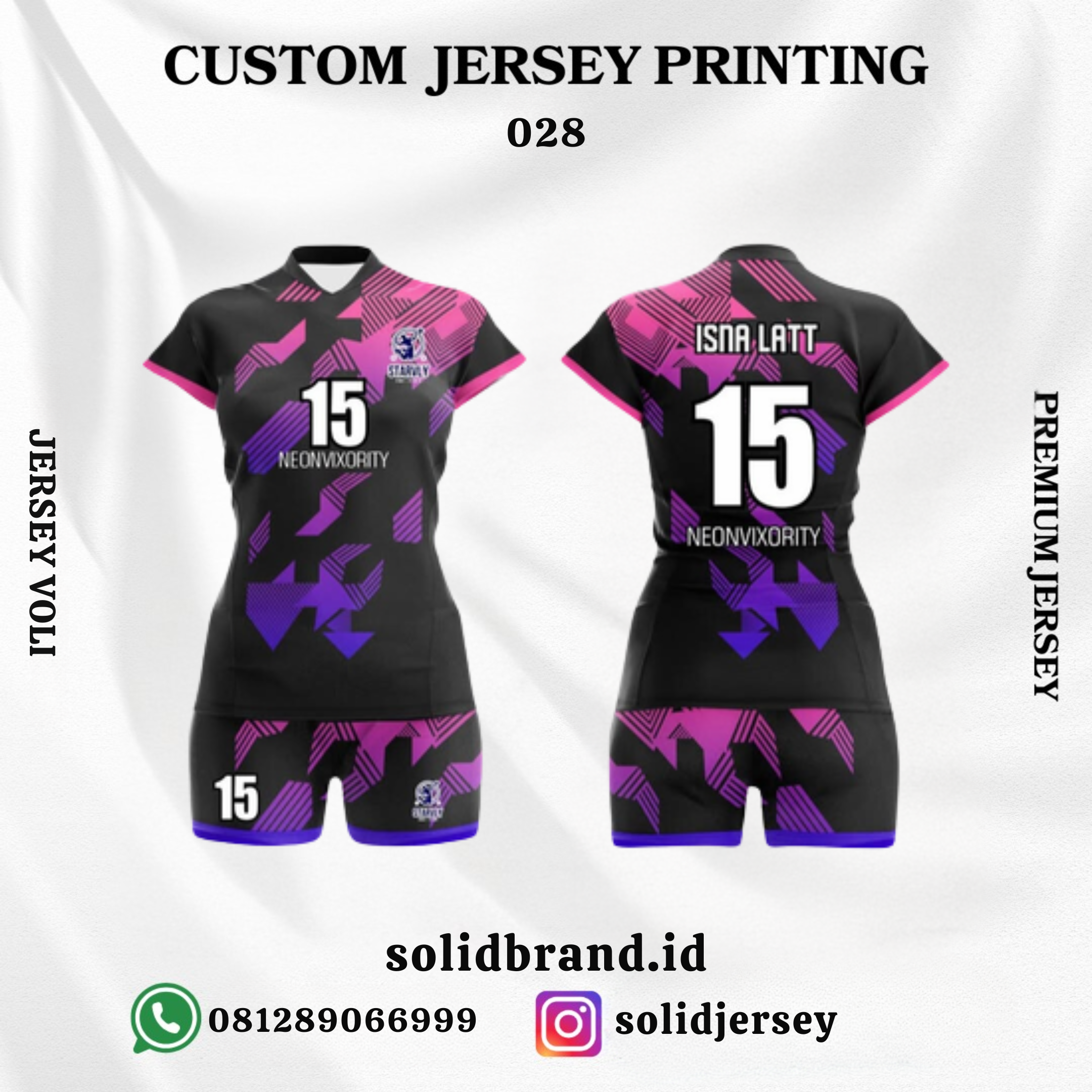 SOLID Jersey Voli Custom – Full Printing